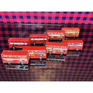 LOT 8 British Double Decker Routemaster Red Bus Lledo/Lesney/Matchbox/Corgi Toy